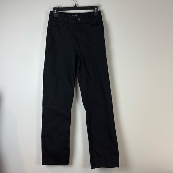 Frank and Oak Black Jane Straight Jeans Size 4 - Picture 2 of 9